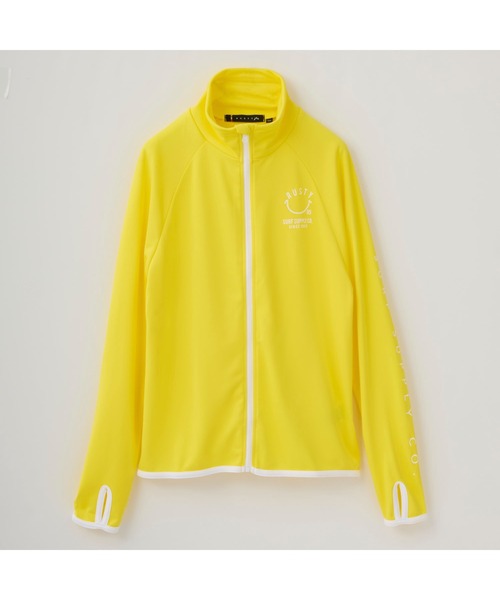 RUSTY（ラスティ）の「RUSTY/ラスティ 水着 水陸両用 吸汗速乾 UVカット ブランド ロゴ ワンポイント フルジップ 長袖 ラッシュガード（ラッシュガード・キッズ・ピンク/ホワイト/ブラック/イエロー/エメラルド・150cm/120cm/110cm/160cm/140cm/100cm/130cm）」の10枚目の写真