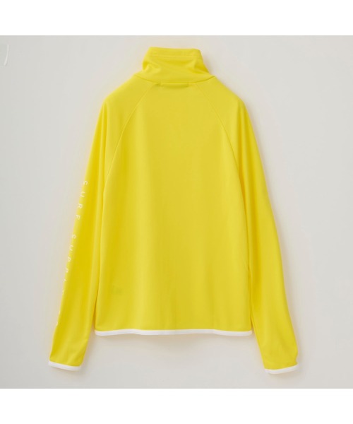 RUSTY（ラスティ）の「RUSTY/ラスティ 水着 水陸両用 吸汗速乾 UVカット ブランド ロゴ ワンポイント フルジップ 長袖 ラッシュガード（ラッシュガード・キッズ・ピンク/ホワイト/ブラック/イエロー/エメラルド・150cm/120cm/110cm/160cm/140cm/100cm/130cm）」の9枚目の写真