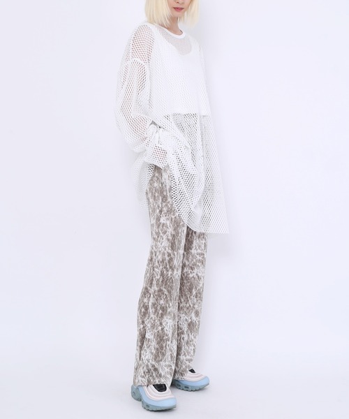 PUNYUS（プニュズ）の「タイダイ柄プリーツパンツ（その他パンツ・レディース・ブラック/カーキ・1/3/4/2）」の20枚目の写真