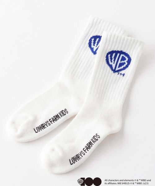 LOWRYS FARM（ローリーズファーム）の「ロゴソックス/ワーナー・ブラザース100周年　192580（ソックス/靴下・キッズ・ブラック/ホワイト・MEDIUM/LARGE）」の2枚目の写真