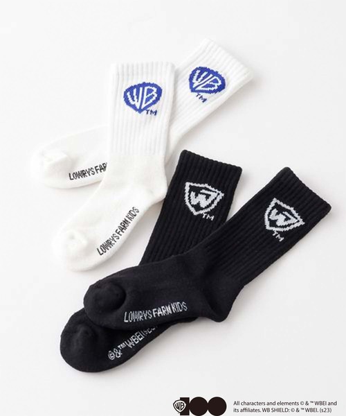 LOWRYS FARM（ローリーズファーム）の「ロゴソックス/ワーナー・ブラザース100周年　192580（ソックス/靴下・キッズ・ブラック/ホワイト・MEDIUM/LARGE）」の3枚目の写真