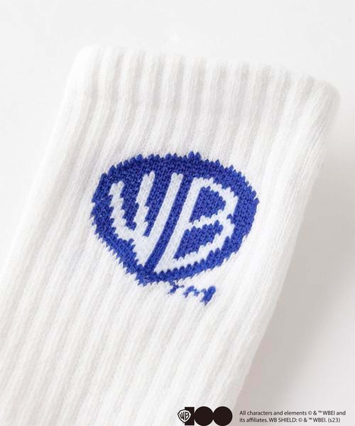 LOWRYS FARM（ローリーズファーム）の「ロゴソックス/ワーナー・ブラザース100周年　192580（ソックス/靴下・キッズ・ブラック/ホワイト・MEDIUM/LARGE）」の4枚目の写真