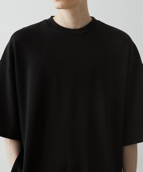 Anchor Smith（アンカー スミス）の「ハイポンチビッグシルエットドレープ半袖カットソー（Tシャツ/カットソー・メンズ・ホワイト/ライトグレー/ブラウン/ベージュ/ネイビー/チャコール/ブラック/オリーブ/スモークピンク/ワイン/セージグリーン/グレイッシュブルー/イエロー/ブルー/モカ/アッシュブラウン・M/L）」の17枚目の写真