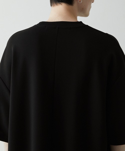 Anchor Smith（アンカー スミス）の「ハイポンチビッグシルエットドレープ半袖カットソー（Tシャツ/カットソー・メンズ・ホワイト/ライトグレー/ブラウン/ベージュ/ネイビー/チャコール/ブラック/オリーブ/スモークピンク/ワイン/セージグリーン/グレイッシュブルー/イエロー/ブルー/モカ/アッシュブラウン・M/L）」の18枚目の写真