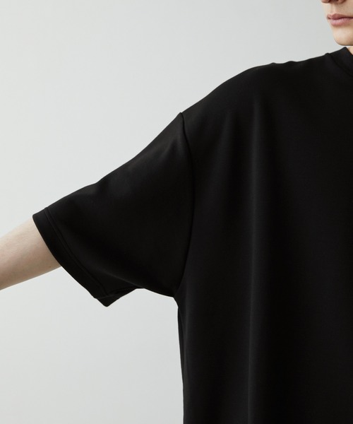 Anchor Smith（アンカー スミス）の「ハイポンチビッグシルエットドレープ半袖カットソー（Tシャツ/カットソー・メンズ・ホワイト/ライトグレー/ブラウン/ベージュ/ネイビー/チャコール/ブラック/オリーブ/スモークピンク/ワイン/セージグリーン/グレイッシュブルー/イエロー/ブルー/モカ/アッシュブラウン・M/L）」の19枚目の写真