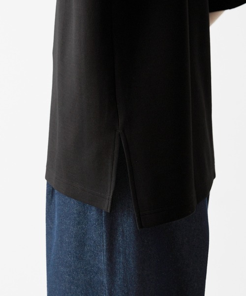 Anchor Smith（アンカー スミス）の「ハイポンチビッグシルエットドレープ半袖カットソー（Tシャツ/カットソー・メンズ・ホワイト/ライトグレー/ブラウン/ベージュ/ネイビー/チャコール/ブラック/オリーブ/スモークピンク/ワイン/セージグリーン/グレイッシュブルー/イエロー/ブルー/モカ/アッシュブラウン・M/L）」の21枚目の写真