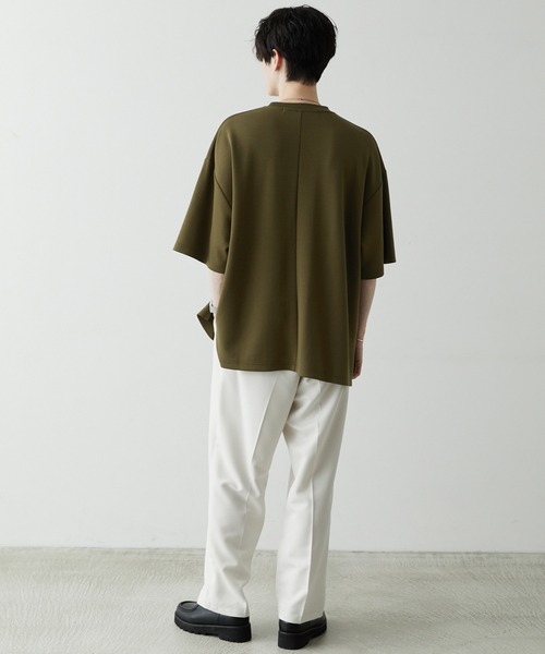 トゥエモントレゾア　幅広ベロア　リボン　ビッグシルエット　矢印　半袖　tシャツ オンヨネ ONYONE ビッグ シルエット Tシャツ Ip Select