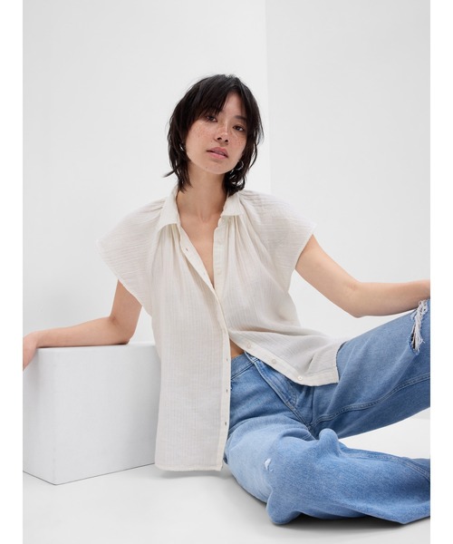 トップス GlamLips シアー ジップ Shirt