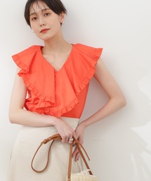 N.（N. Natural Beauty Basic） | ◆コットンラッフルブラウス(シャツ/ブラウス)