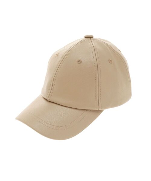 ELENDEEK（エレンディーク）の「フェイクレザーキャップ（キャップ・レディース・ブラック/ベージュ・FREE）」の14枚目の写真