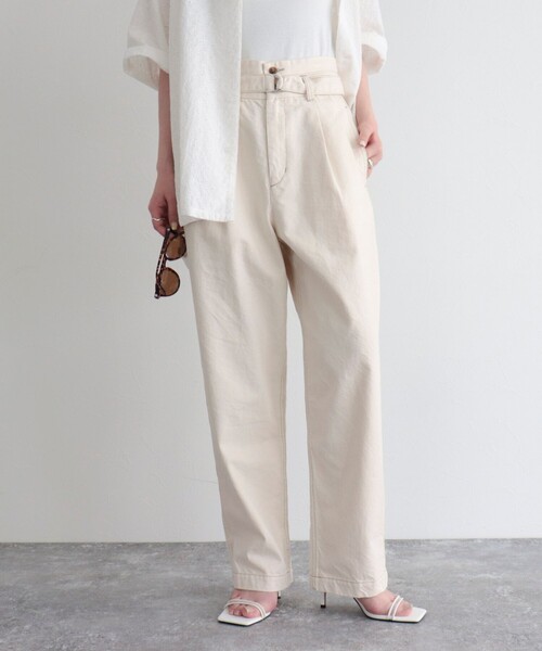 fredy emue（フレディエミュ）の「【fredy emue】ベルト付きデニムパンツ（デニムパンツ・レディース・アイボリー/ブルー/ブラック・36/38）」の10枚目の写真