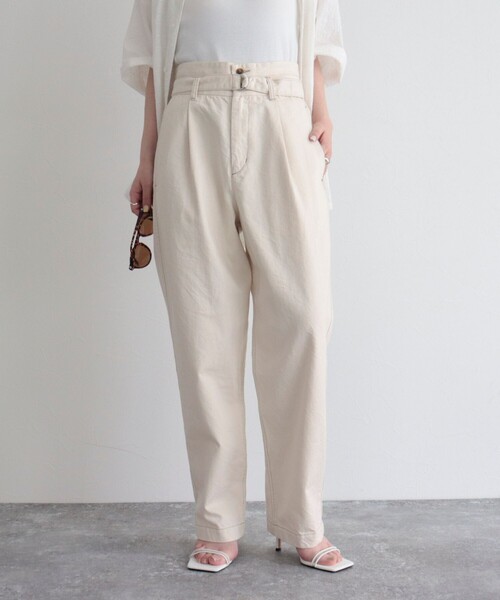 fredy emue（フレディエミュ）の「【fredy emue】ベルト付きデニムパンツ（デニムパンツ・レディース・アイボリー/ブルー/ブラック・36/38）」の13枚目の写真