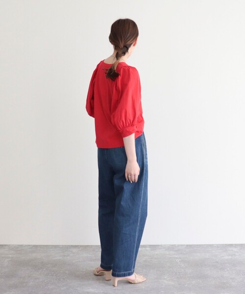 fredy emue（フレディエミュ）の「【fredy emue】ベルト付きデニムパンツ（デニムパンツ・レディース・アイボリー/ブルー/ブラック・36/38）」の15枚目の写真