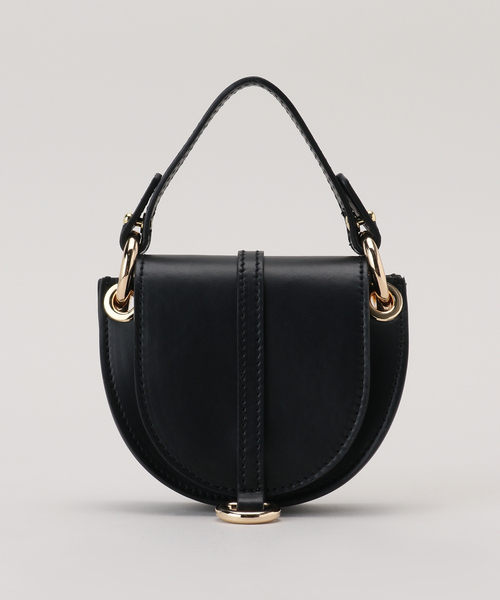 FRAMeWORK(フレームワーク)の「【LA VIA FIRENZE/ラヴィアフィレンツェ】MINI 2WAY BAG(ショルダーバッグ・レディース・ブラック/キャメル/ゴールド・FREE)」の1枚目の写真