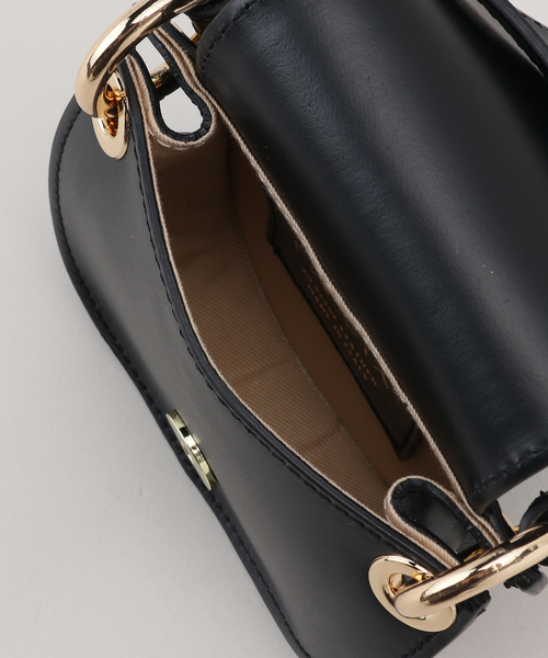 FRAMeWORK(フレームワーク)の「【LA VIA FIRENZE/ラヴィアフィレンツェ】MINI 2WAY BAG(ショルダーバッグ・レディース・ブラック/キャメル/ゴールド・FREE)」の7枚目の写真