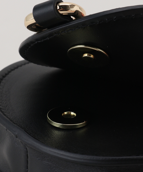 FRAMeWORK(フレームワーク)の「【LA VIA FIRENZE/ラヴィアフィレンツェ】MINI 2WAY BAG(ショルダーバッグ・レディース・ブラック/キャメル/ゴールド・FREE)」の5枚目の写真