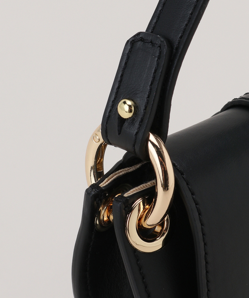 FRAMeWORK(フレームワーク)の「【LA VIA FIRENZE/ラヴィアフィレンツェ】MINI 2WAY BAG(ショルダーバッグ・レディース・ブラック/キャメル/ゴールド・FREE)」の14枚目の写真