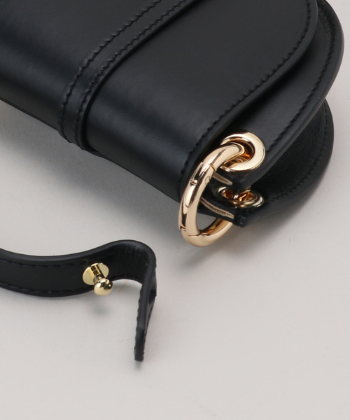 FRAMeWORK(フレームワーク)の「【LA VIA FIRENZE/ラヴィアフィレンツェ】MINI 2WAY BAG(ショルダーバッグ・レディース・ブラック/キャメル/ゴールド・FREE)」の17枚目の写真