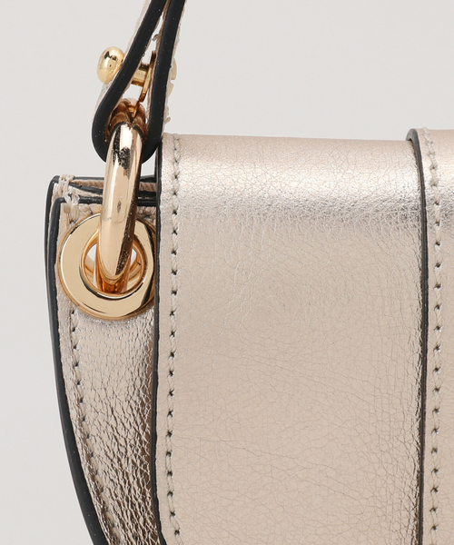 FRAMeWORK(フレームワーク)の「【LA VIA FIRENZE/ラヴィアフィレンツェ】MINI 2WAY BAG(ショルダーバッグ・レディース・ブラック/キャメル/ゴールド・FREE)」の13枚目の写真