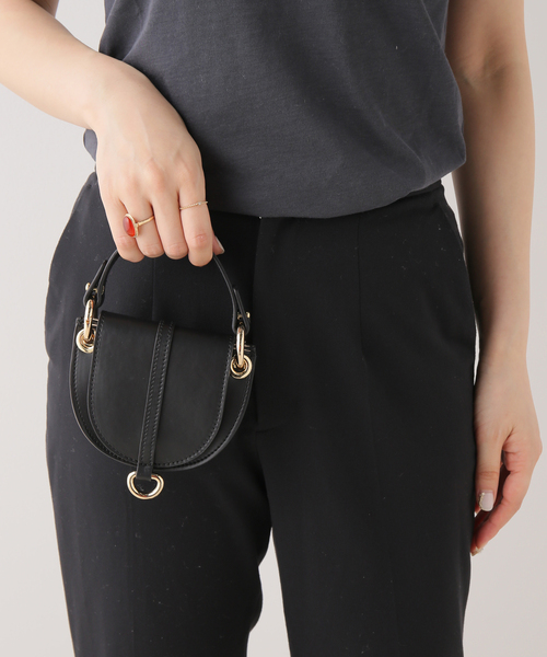 FRAMeWORK(フレームワーク)の「【LA VIA FIRENZE/ラヴィアフィレンツェ】MINI 2WAY BAG(ショルダーバッグ・レディース・ブラック/キャメル/ゴールド・FREE)」の18枚目の写真