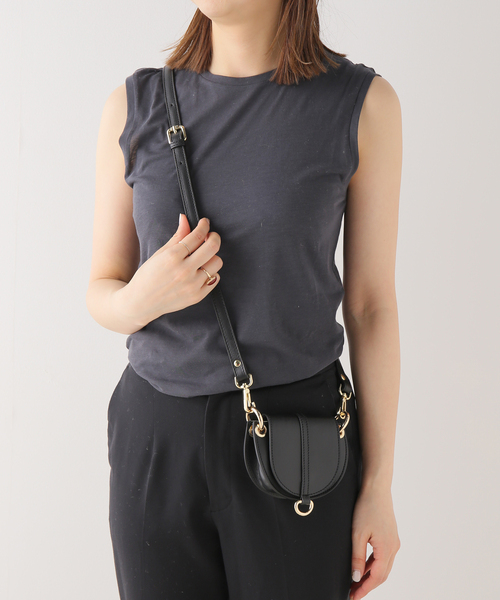 FRAMeWORK(フレームワーク)の「【LA VIA FIRENZE/ラヴィアフィレンツェ】MINI 2WAY BAG(ショルダーバッグ・レディース・ブラック/キャメル/ゴールド・FREE)」の21枚目の写真