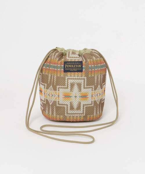 PENDLETON（ペンドルトン）の「PENDLETON　メッシュドローポーチ（ショルダーバッグ・メンズ・オフホワイト/ブルー系その他/ベージュ・ONE）」の3枚目の写真