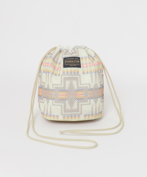 PENDLETON（ペンドルトン）の「PENDLETON　メッシュドローポーチ（ショルダーバッグ・メンズ・オフホワイト/ブルー系その他/ベージュ・ONE）」の2枚目の写真