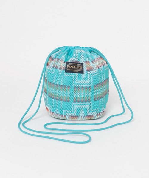 PENDLETON（ペンドルトン）の「PENDLETON　メッシュドローポーチ（ショルダーバッグ・メンズ・オフホワイト/ブルー系その他/ベージュ・ONE）」の6枚目の写真
