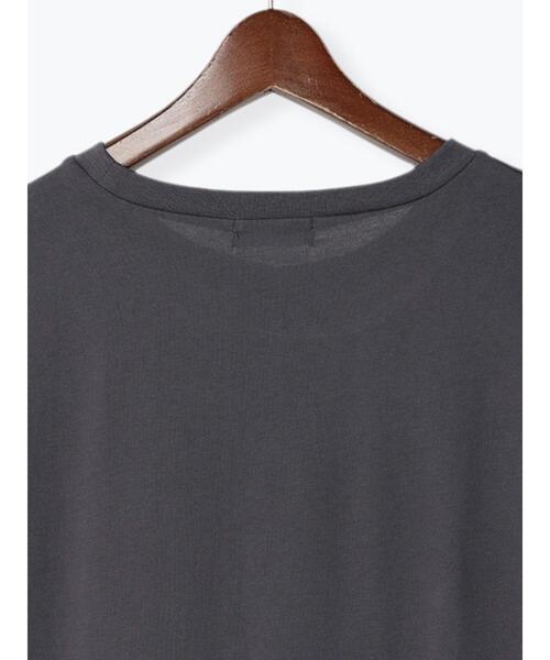 Te chichi TERRASSE(テチチテラス)の「ドローイングロゴTシャツ(Tシャツ/カットソー・レディース・チャコールグレー/グリーン/オフホワイト・F)」の16枚目の写真