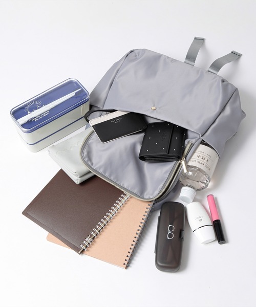 ALTROSE（アルトローズ）の「スマート 軽量 リュック ポリエステル スタンダード シンプル（バックパック/リュック・レディース・グレー/ブラック/ベージュ/ライトグレー・FREE）」の14枚目の写真