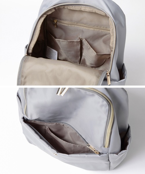 ALTROSE（アルトローズ）の「スマート 軽量 リュック ポリエステル スタンダード シンプル（バックパック/リュック・レディース・グレー/ブラック/ベージュ/ライトグレー・FREE）」の19枚目の写真