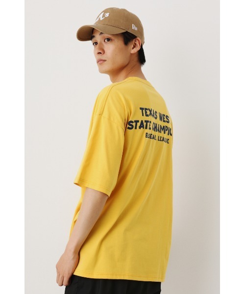 RODEO CROWNS WIDE BOWL（ロデオクラウンズワイドボウル）の「ワールドシリーズ Tシャツ（Tシャツ/カットソー・メンズ・ホワイト/ブラック/イエロー・MEDIUM/LARGE）」の15枚目の写真