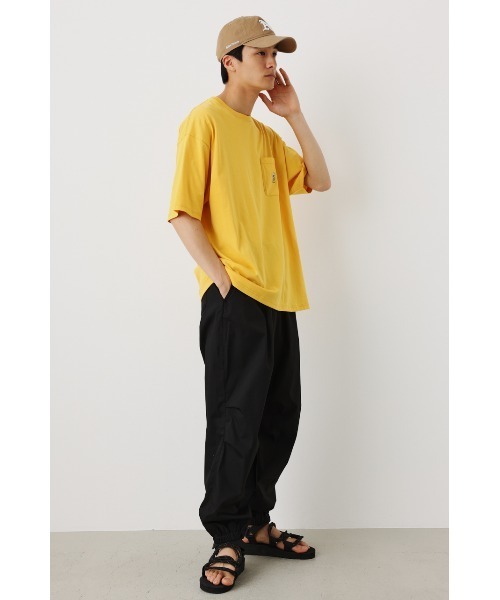 RODEO CROWNS WIDE BOWL（ロデオクラウンズワイドボウル）の「ワールドシリーズ Tシャツ（Tシャツ/カットソー・メンズ・ホワイト/ブラック/イエロー・MEDIUM/LARGE）」の5枚目の写真