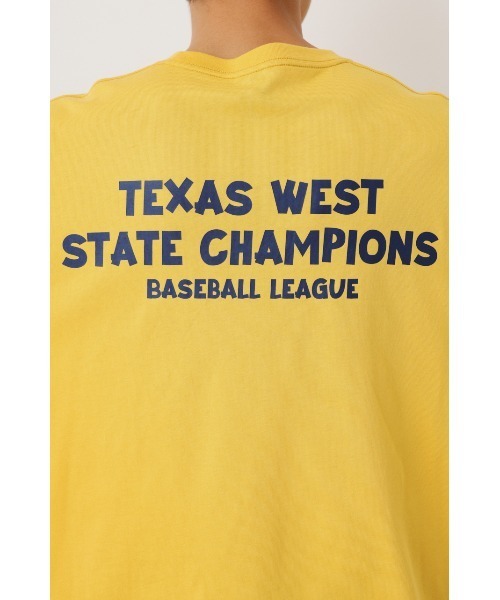 RODEO CROWNS WIDE BOWL（ロデオクラウンズワイドボウル）の「ワールドシリーズ Tシャツ（Tシャツ/カットソー・メンズ・ホワイト/ブラック/イエロー・MEDIUM/LARGE）」の9枚目の写真