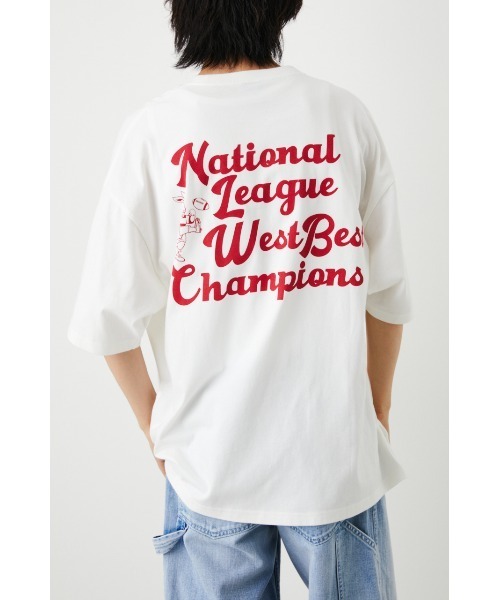 RODEO CROWNS WIDE BOWL（ロデオクラウンズワイドボウル）の「ワールドシリーズ Tシャツ（Tシャツ/カットソー・メンズ・ホワイト/ブラック/イエロー・MEDIUM/LARGE）」の20枚目の写真