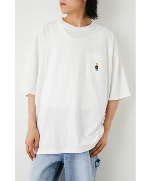 RODEO CROWNS WIDE BOWL（ロデオクラウンズワイドボウル）の「ワールドシリーズ Tシャツ（Tシャツ/カットソー・メンズ・ホワイト/ブラック/イエロー・MEDIUM/LARGE）」の10枚目の写真