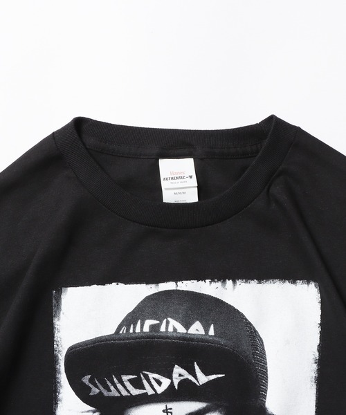 ROOPTOKYO（ループトウキョウ）の「SUICIDAL TENDENCIES TS 66 Charlie + Sticke Tシャツ フォトプリントTシャツ（Tシャツ/カットソー・メンズ・ホワイト/ブラック・M/L/XL）」の5枚目の写真