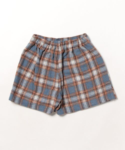 trois lapins kp（トロワラパンケーピー）の「先染めチェックスカパン(110~160cm)（スカート・キッズ・ブルー/マスタード・160cm/110cm/120cm/150cm/140cm/130cm）」の8枚目の写真