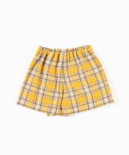 trois lapins kp（トロワラパンケーピー）の「先染めチェックスカパン(110~160cm)（スカート・キッズ・ブルー/マスタード・160cm/110cm/120cm/150cm/140cm/130cm）」の5枚目の写真