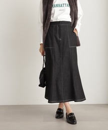 N.(N. Natural Beauty Basic) | ◆ステッチマーメイドスカート(デニムスカート)