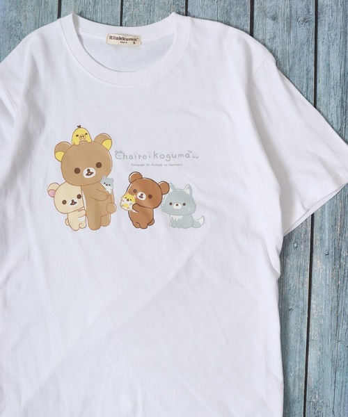 FUNALIVE(ファンアライブ)の「リラックマ 半袖 Tシャツ(Tシャツ/カットソー・レディース・杢グレー/グレー系その他/ホワイト/ブルー系その他2/ブルー系その他3/ピンク系その他2/ピンク系その他3/オートミール/ホワイト系その他/グリーン系その他/ブルー系その他/ピンク系その他/レモンイエロー/ホワイト系その他2/ホワイト系その他3/オフホワイト/オリーブ/ネイビー・M/L/LL)」の5枚目の写真