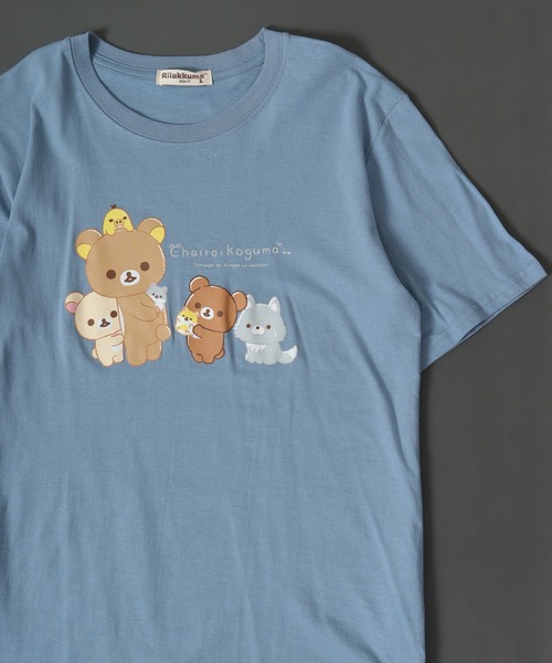 FUNALIVE(ファンアライブ)の「リラックマ 半袖 Tシャツ(Tシャツ/カットソー・レディース・杢グレー/グレー系その他/ホワイト/ブルー系その他2/ブルー系その他3/ピンク系その他2/ピンク系その他3/オートミール/ホワイト系その他/グリーン系その他/ブルー系その他/ピンク系その他/レモンイエロー/ホワイト系その他2/ホワイト系その他3/オフホワイト/オリーブ/ネイビー・M/L/LL)」の12枚目の写真