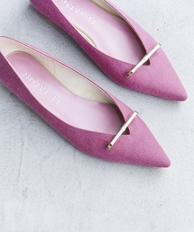 LE TALON | ポインテッドメタルリボンフラット(その他シューズ)