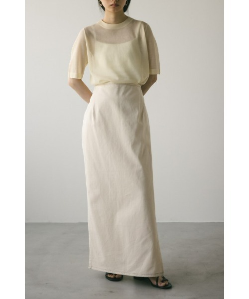 STYLEMIXER(スタイルミキサー)の「エプロンレイヤードステッチパンツ(その他パンツ・レディース・ブラック/アイボリー・SMALL/MEDIUM)」の2枚目の写真