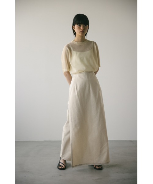 STYLEMIXER(スタイルミキサー)の「エプロンレイヤードステッチパンツ(その他パンツ・レディース・ブラック/アイボリー・SMALL/MEDIUM)」の16枚目の写真