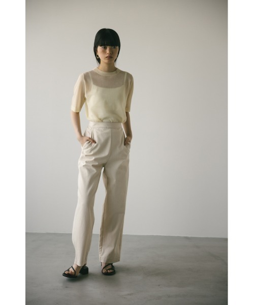 STYLEMIXER(スタイルミキサー)の「エプロンレイヤードステッチパンツ(その他パンツ・レディース・ブラック/アイボリー・SMALL/MEDIUM)」の10枚目の写真