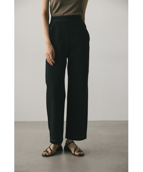 STYLEMIXER(スタイルミキサー)の「エプロンレイヤードステッチパンツ(その他パンツ・レディース・ブラック/アイボリー・SMALL/MEDIUM)」の8枚目の写真