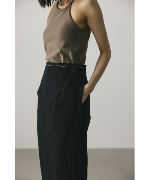 STYLEMIXER(スタイルミキサー)の「エプロンレイヤードステッチパンツ(その他パンツ・レディース・ブラック/アイボリー・SMALL/MEDIUM)」の12枚目の写真