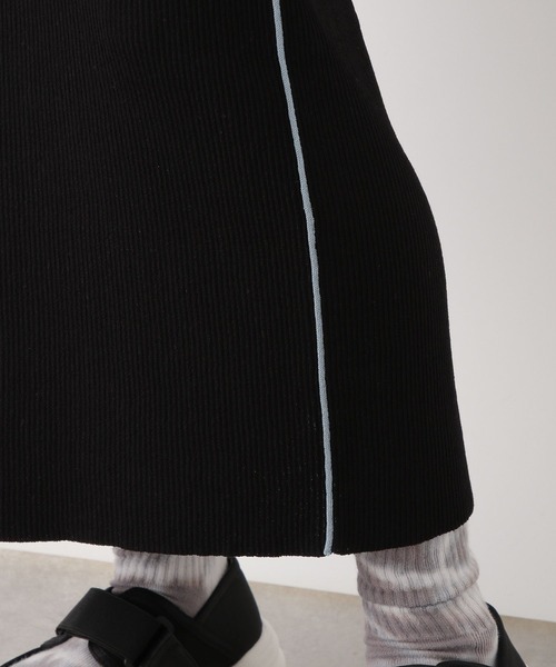 LEPSIM（レプシィム）の「【産前・産後対応】マタニティ／12ゲージラインナロースカート　961418（マタニティウェア/グッズ・レディース・ブラック/キャメル・FREE）」の20枚目の写真