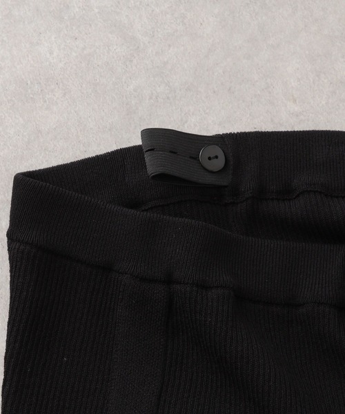 LEPSIM（レプシィム）の「【産前・産後対応】マタニティ／12ゲージラインナロースカート　961418（マタニティウェア/グッズ・レディース・ブラック/キャメル・FREE）」の5枚目の写真